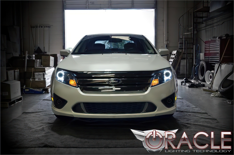 Ford Fusion Headlight Halo Kit - ORACLE Lighting - LED - Green - `10-`11